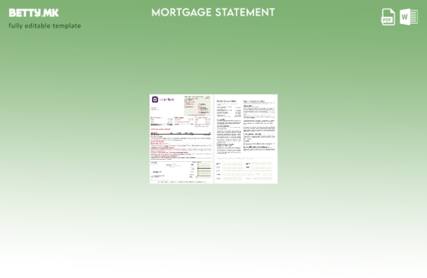 модерен стил Извод за хипотека на Обединетото Кралство Алстер Банка во Word и PD